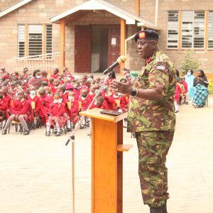 Read more about the article Change of Guard at the School as the New Students’ Leadership are Sworn in.